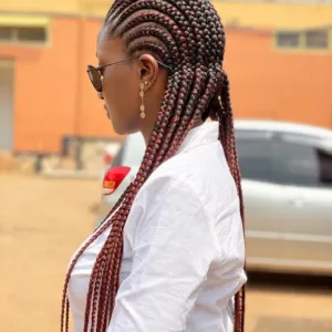 Cornrow with Synthetic Extensions - Small